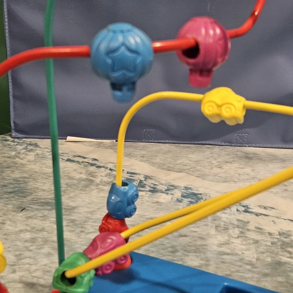 1988 Playskool‎ Busy Beads Preschool Activity Toy Vintage Maze Toy